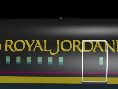Royal Jordanian 787-8 dreamliner 3D model