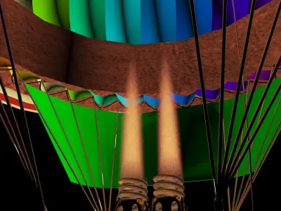 Chinese air balloon 3D model