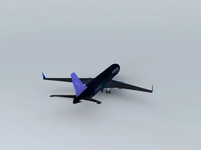 B767-300 AirAtlanticOcean with interior Free 3D model