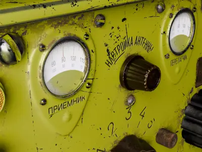 Soviet Military Radio 3D model