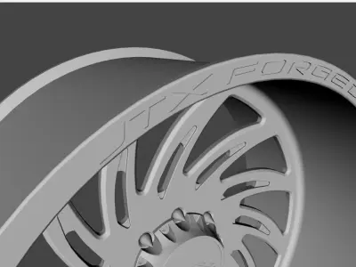 WHEEL BASED on JTX REALM CHROME 3D model