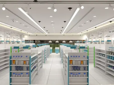 Commercial Retaile Interior 3D model