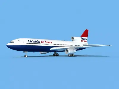 Lockheed L-1011 British Airtours 3D model