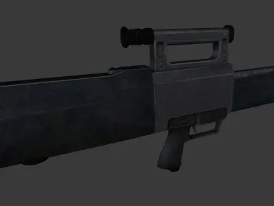 Heckler-Koch G11 K2 version Low-poly 3D model