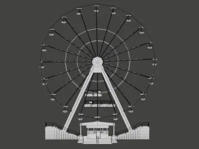 Ferris wheel - big wheel 3D model