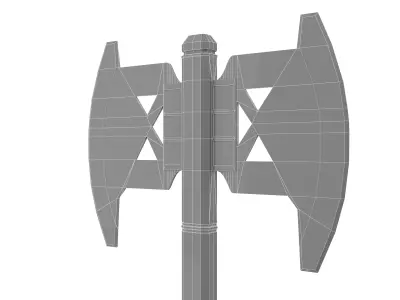Double Ax  Low-poly 3D model