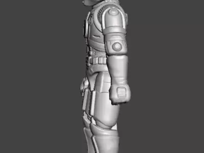 CAPTAIN POWER DREAD TROOPER COMMANDER PROTOTYPE TOY 4INCH FIGURE 3D print model