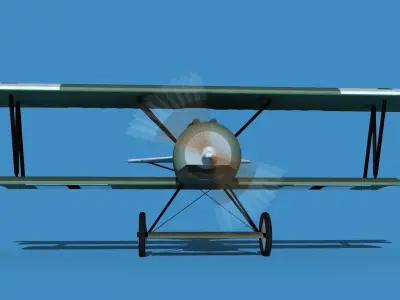 Fokker D-VI V15 3D model