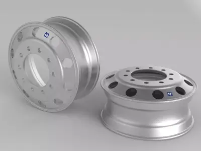 Aluminum Rim1 Free 3D model