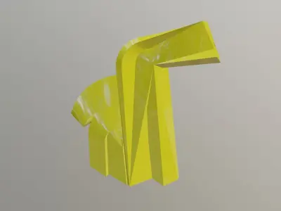 Mexican Skyscraper - Torre del Caballito Low-poly 3D model