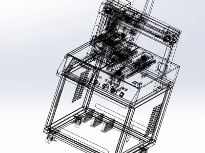 Double location labeling machine 3D model