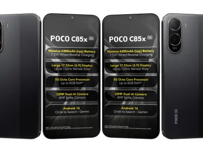 Xiaomi Poco C85x 5G All Colors 3D model