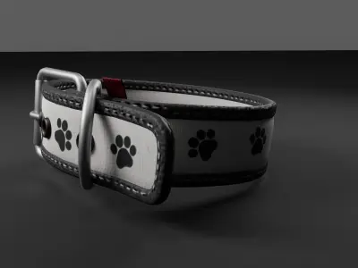 Dog Collar  Low-poly 3D model