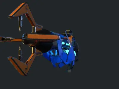 Freeze Ray Low-poly 3D model