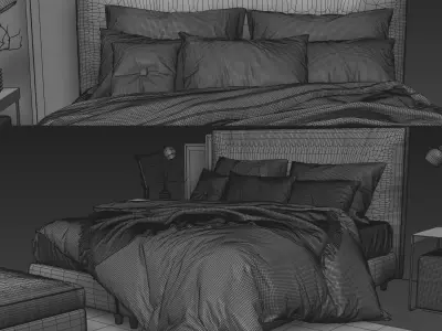 Dunvik Bed Set 3D model