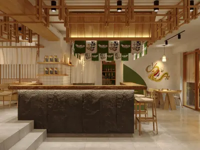 Ramen Noodles Restaurant 3D model