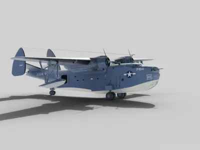 Martin PBM-3 Mariner 3D model