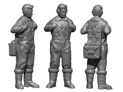Soviet Pilot 3D print model
