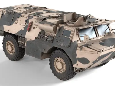 10 Military Vehicles Collection v7 Low-poly 3D model