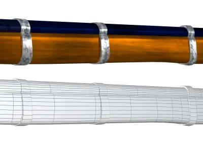 Cap-N-Ball Rifle FBX OBJ 3D model