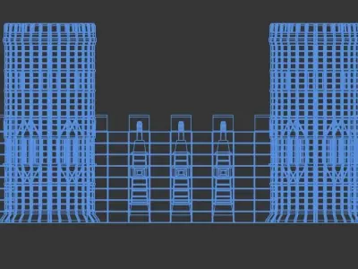 Castle Low-poly 3D model