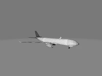 Airbus a330 Free low-poly 3D model