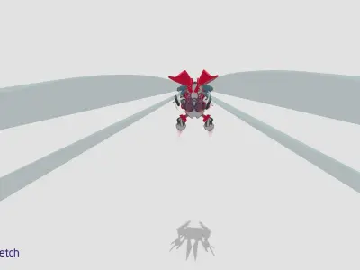 armored drone destroyer 3D model