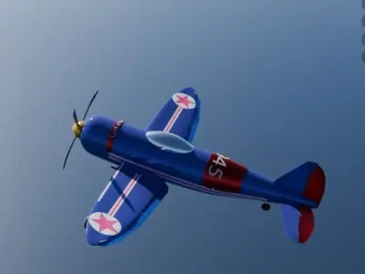  REPRESENTATION OF A 1945 AIRPLANE Free 3D model