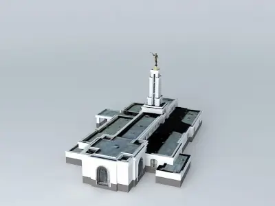 LDS. Templo Mormon, Lubbock Texas , 109th operating temple. Free 3D model