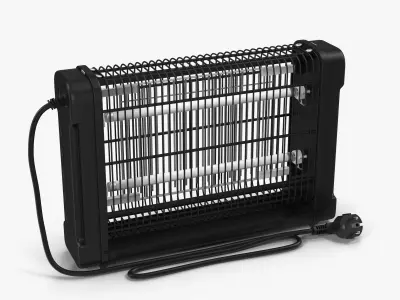 Electric Fly killer Low-poly 3D model