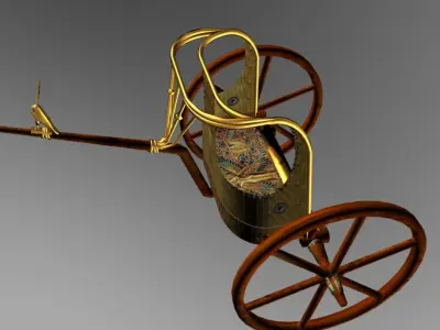 King Tut EgyptianChariot  3D model