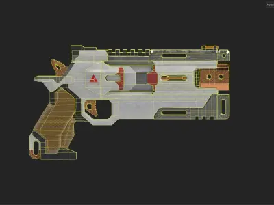 Titanfall Apex Legends Wingman  Low-poly 3D model