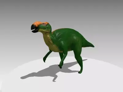 Hadrosaurus Lowpoly dinosaur Low-poly 3D model