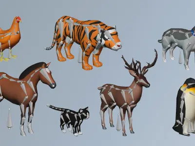 Animals FREE Free low-poly 3D model