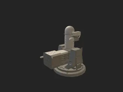 SEA RAM WEAPONS SYSTEM Low-poly 3D model