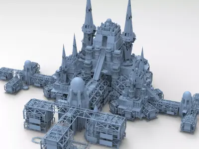 Ancient Mars Emperors estate 3 3D model