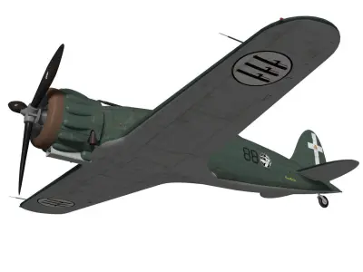 macchi mc200 saetta 3D model