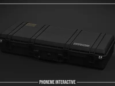 Military Case - Game Ready Rifle Storage Box with 4K PBR LODs Free low-poly 3D model