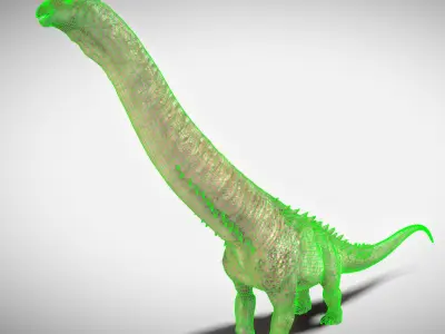 Alamosaurus The Titan of North America Low-poly 3D model