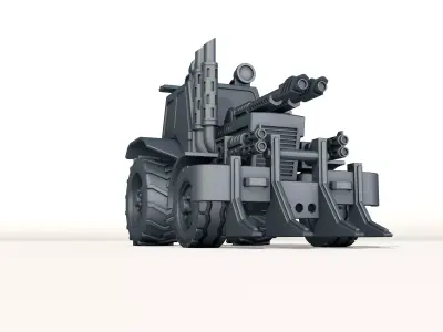 combat tractor 3D print model