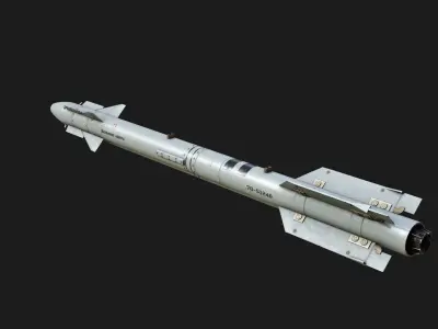 AA-11 Archer - Vympel R-73 R73M2 Air to Air Missile Low-poly 3D model