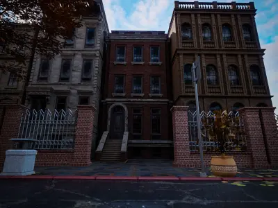 BROOKLYN BROWNSTONE REGULAR OLD BUILDING PACK - 7 BUILDING 3D Model Collection