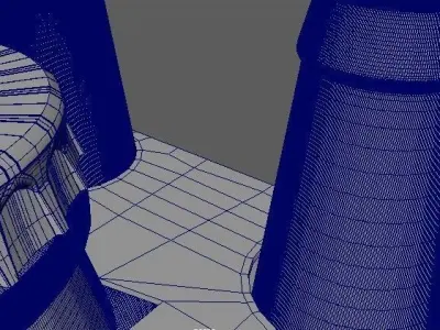 Beverage Branding Package No10 6Pack Low-poly 3D model