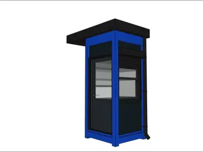 container guard booth 125cm x 125cm  3D model
