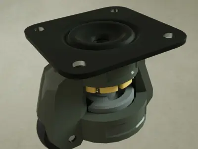 Universal wheel module 3D model