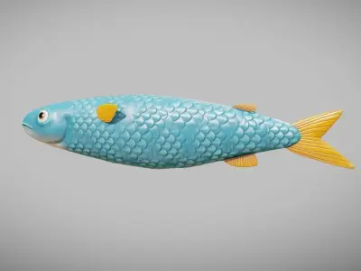Stylized Fish Low-poly 3D model