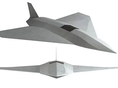 Hadid-110 kamikaze Dalahu metal drone 3D model