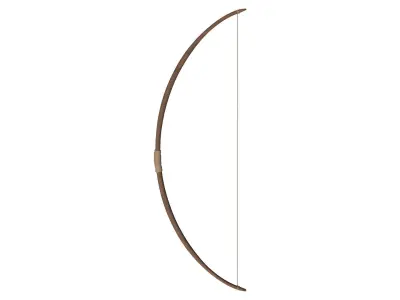 Bow of arrow 1 Low-poly 3D model