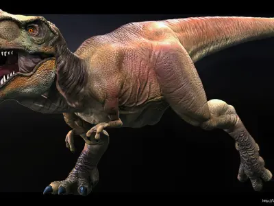 High Poly T-Rex Ztool 3D model