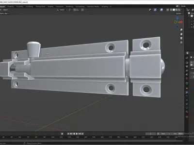 Barrel Bolt 3D model